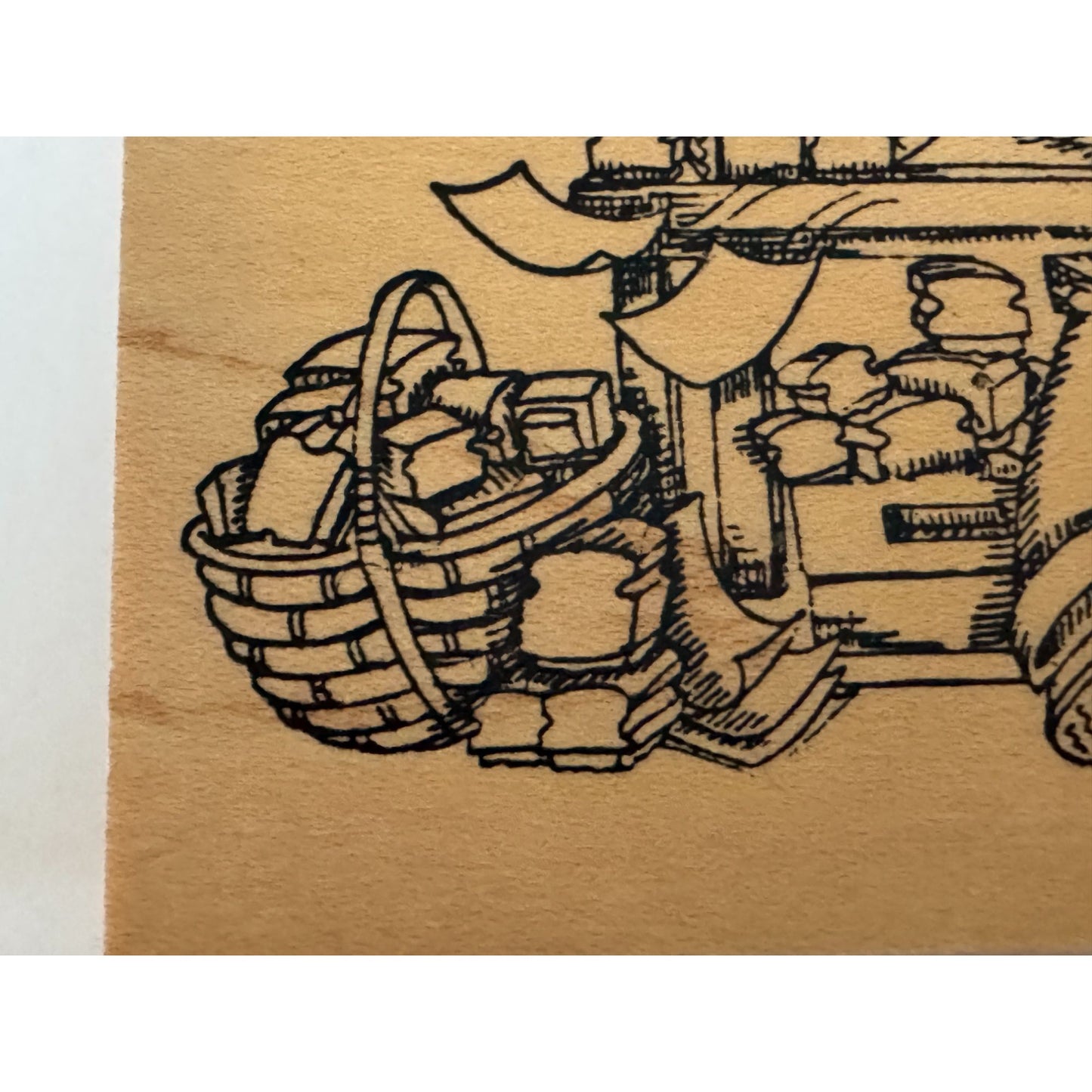 Art Impressions Rubber Stamp Crafter Messy Desk Working Mom Artist Card Maker