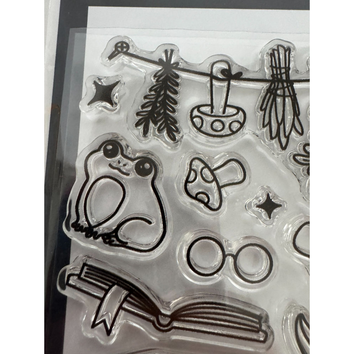 Hero Arts Clear Stamp Set Magical Day Witch Hat Book Halloween Fantasy Craft Art