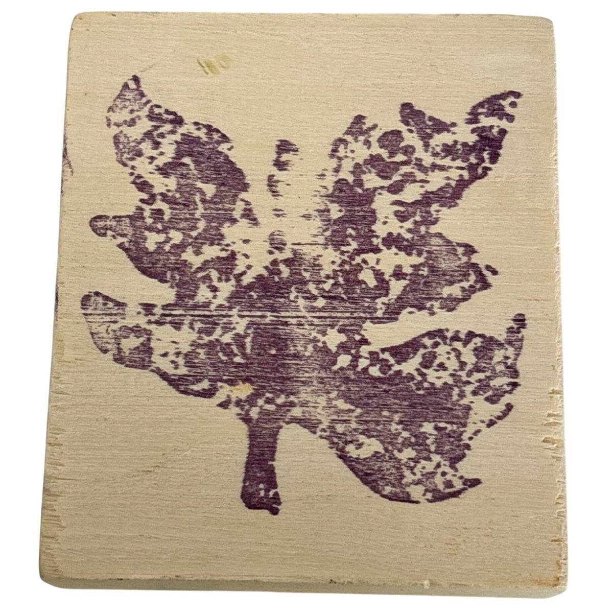 Rubber Stamp Large Maple Leaf Autumn Card Making Fall Crafts Textured Foliage Nature Cardmaking