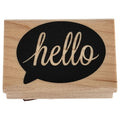 Hero Arts Rubber Stamp Hello Speech Bubble Modern Minimal Friendship Card Making Words Sentiment