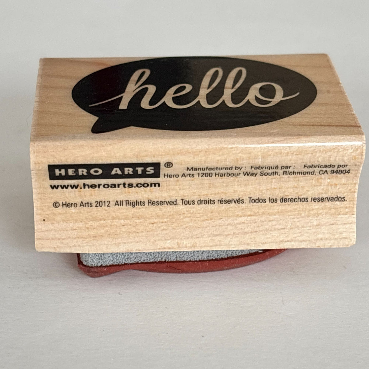 Hero Arts Rubber Stamp Hello Speech Bubble Modern Minimal Friendship Card Making Words Sentiment