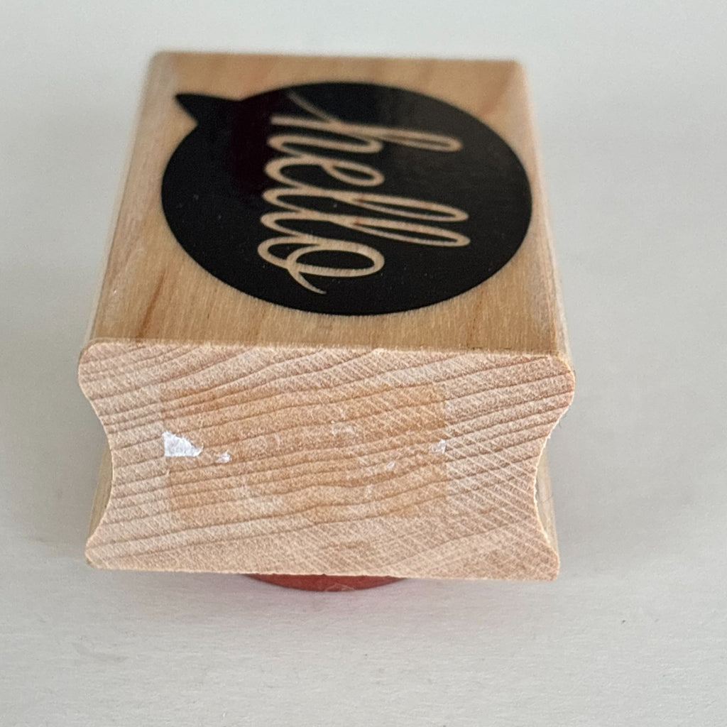 Hero Arts Rubber Stamp Hello Speech Bubble Modern Minimal Friendship Card Making Words Sentiment
