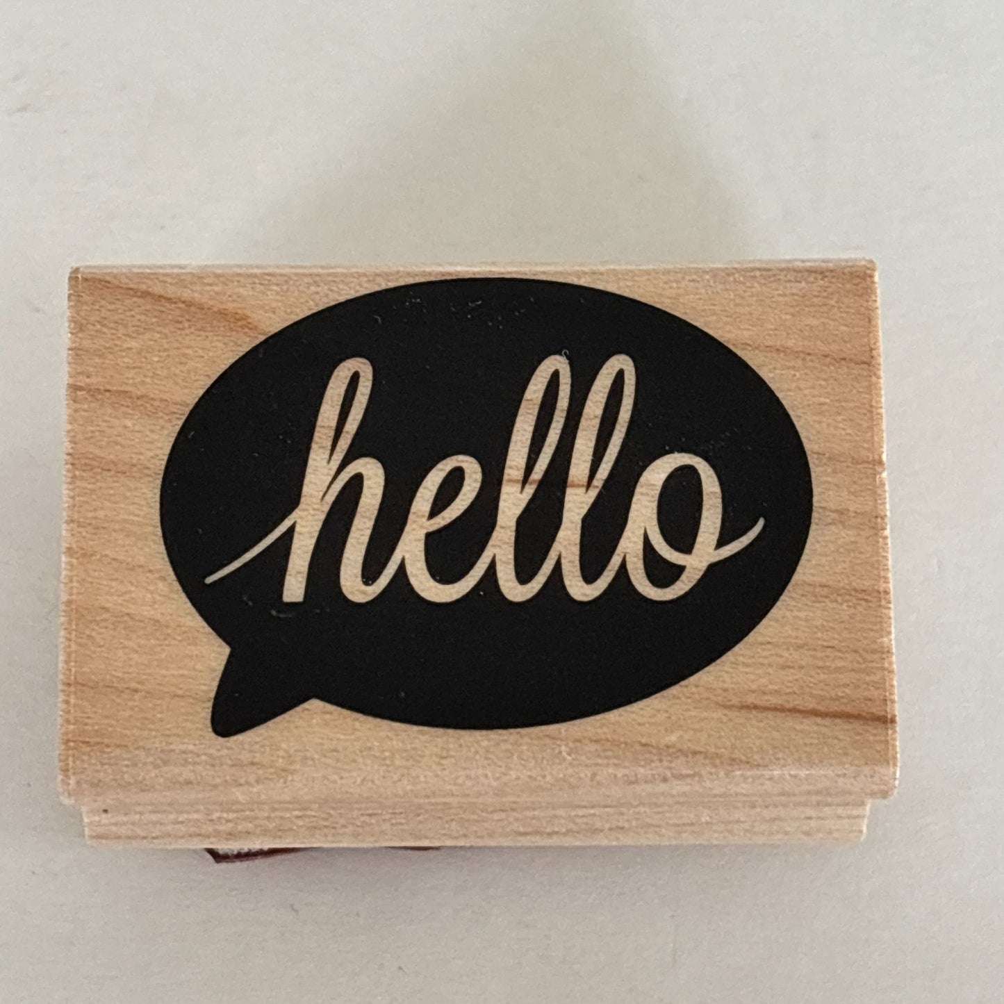 Hero Arts Rubber Stamp Hello Speech Bubble Modern Minimal Friendship Card Making Words Sentiment