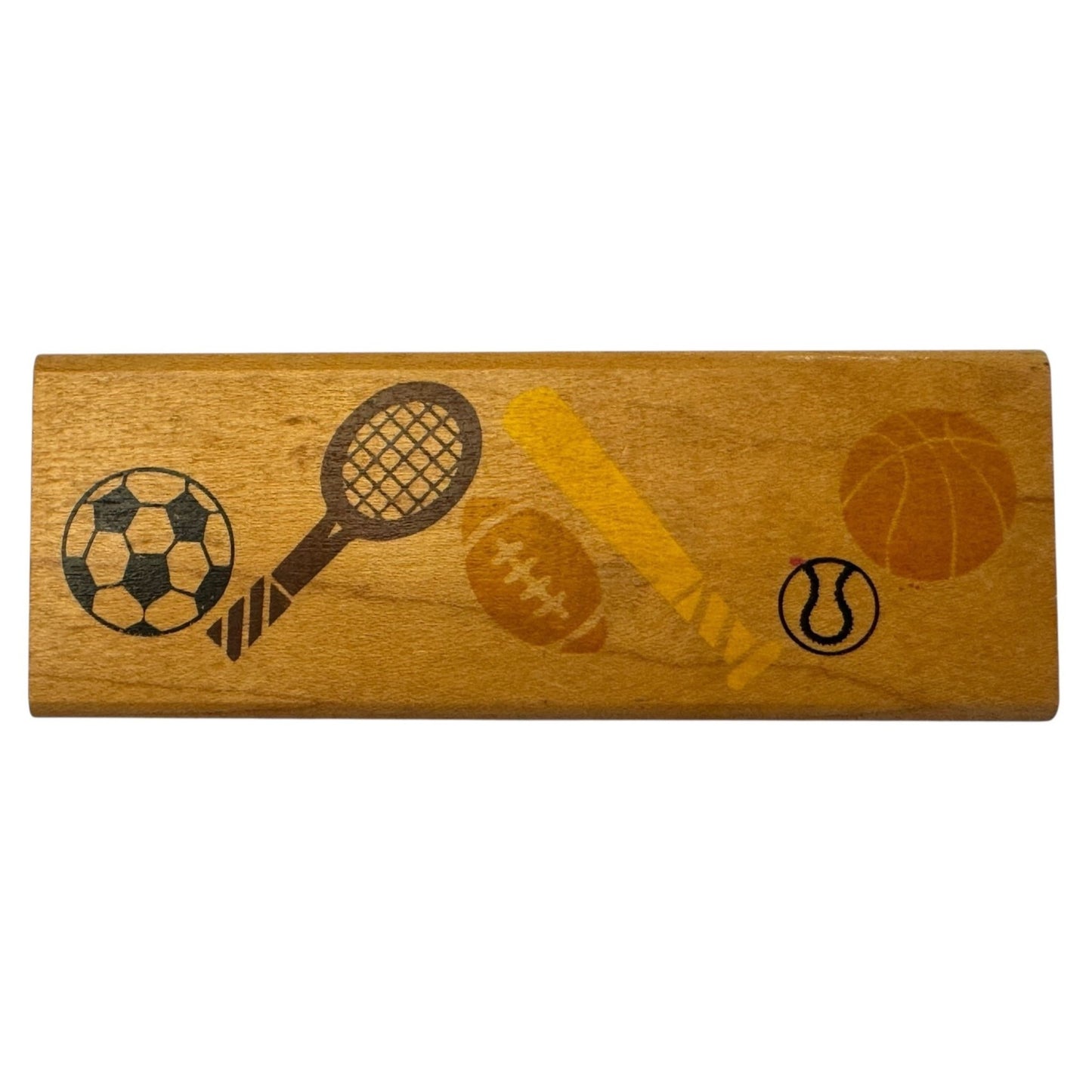Rubber Stampede Rubber Stamp Sports Soccer Tennis Baseball Basketball Border