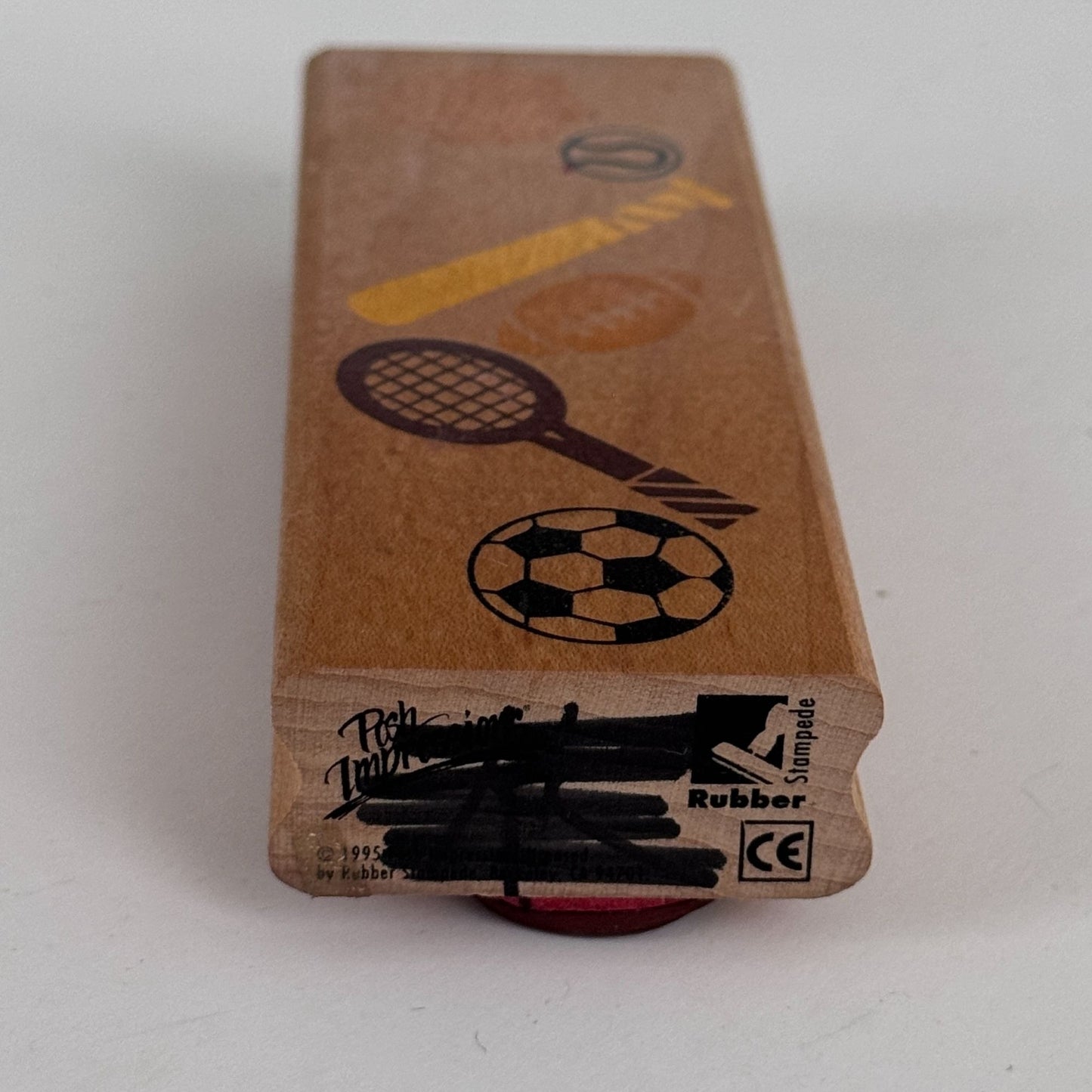 Rubber Stampede Rubber Stamp Sports Soccer Tennis Baseball Basketball Border