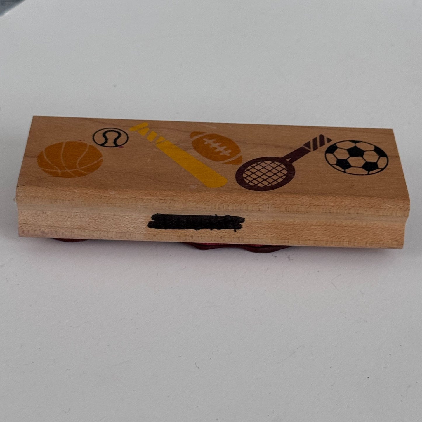 Rubber Stampede Rubber Stamp Sports Soccer Tennis Baseball Basketball Border