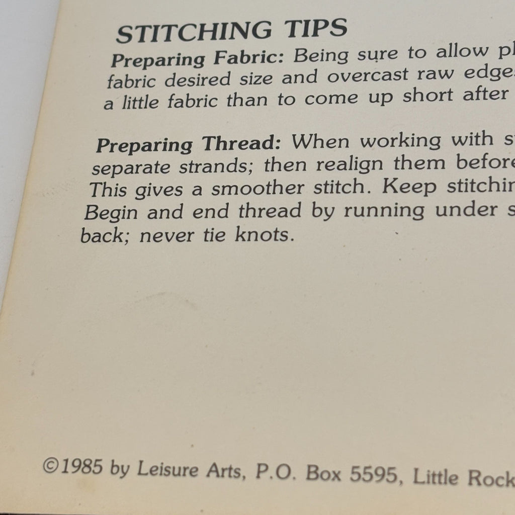 Leisure Arts Cross Stitch Patterns Leaflet 352 Short and Sweet Miniature Sayings