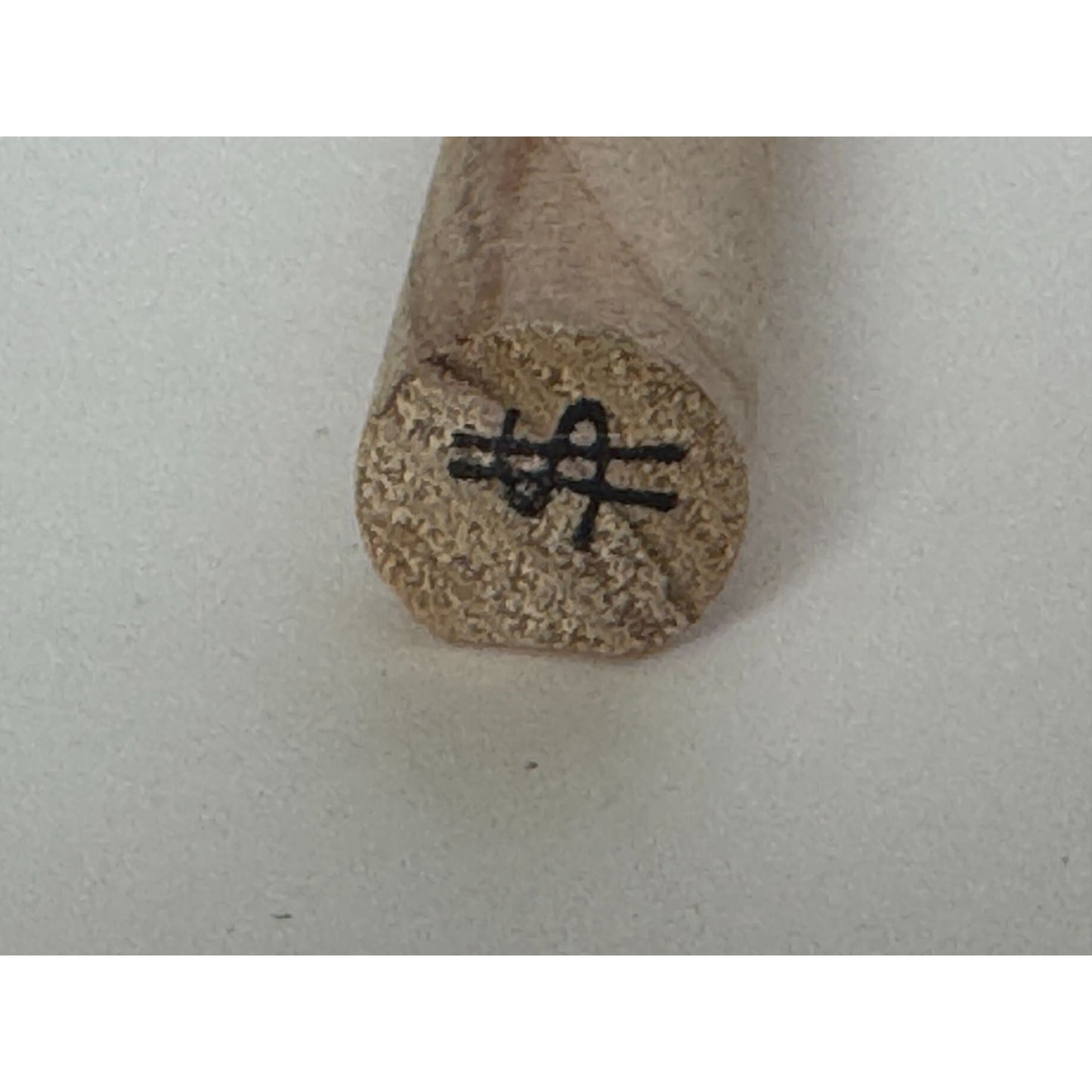 Judith Rubber Stamp Wooden Stick Dollar Sign Symbol Money Business Card Making