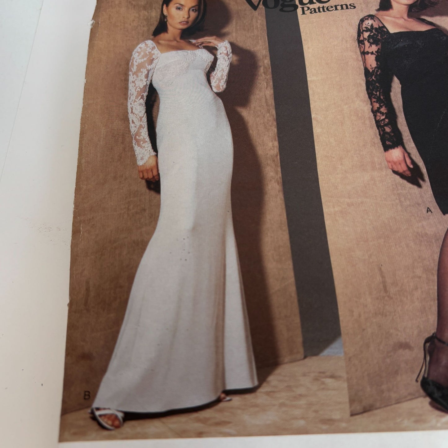 Vogue Sewing Pattern 1864 Wedding Dress Gown Lace Badgley Mischka CUT 14 16 18