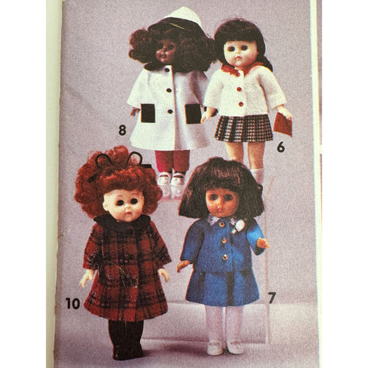 Simplicity Crafts Sewing Pattern 8151 Ginny Doll Clothing Clothes Party Dress UC