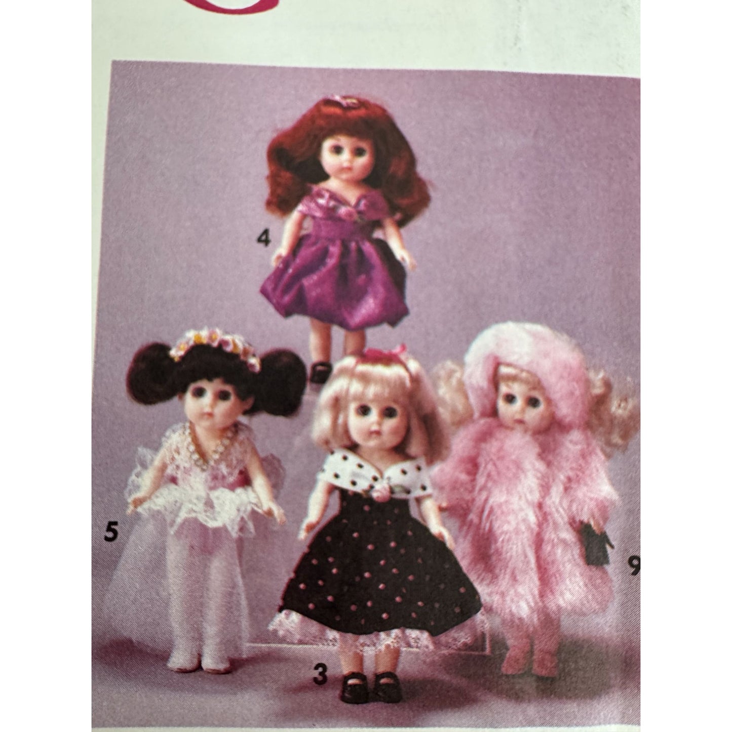 Simplicity Crafts Sewing Pattern 8151 Ginny Doll Clothing Clothes Party Dress UC