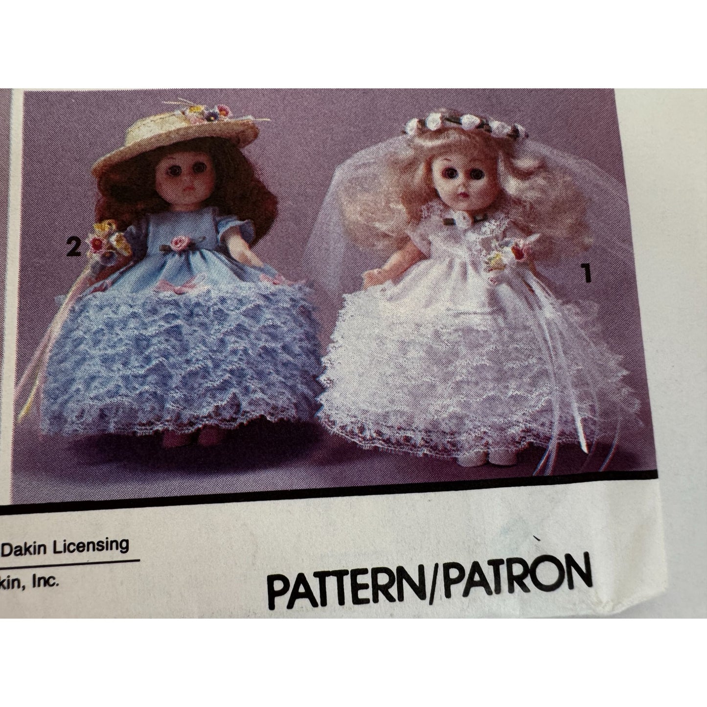 Simplicity Crafts Sewing Pattern 8151 Ginny Doll Clothing Clothes Party Dress UC