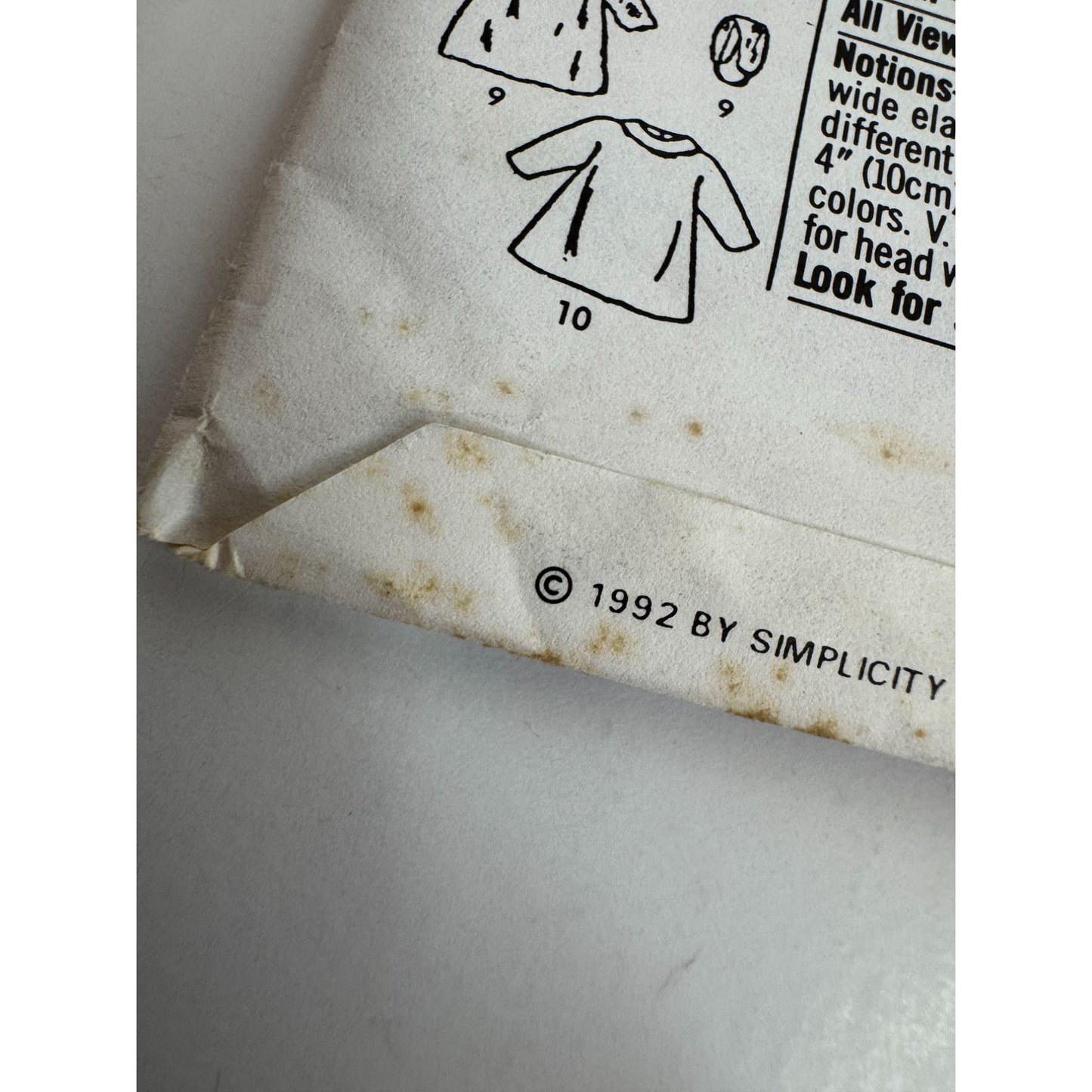 Simplicity Crafts Sewing Pattern 8151 Ginny Doll Clothing Clothes Party Dress UC