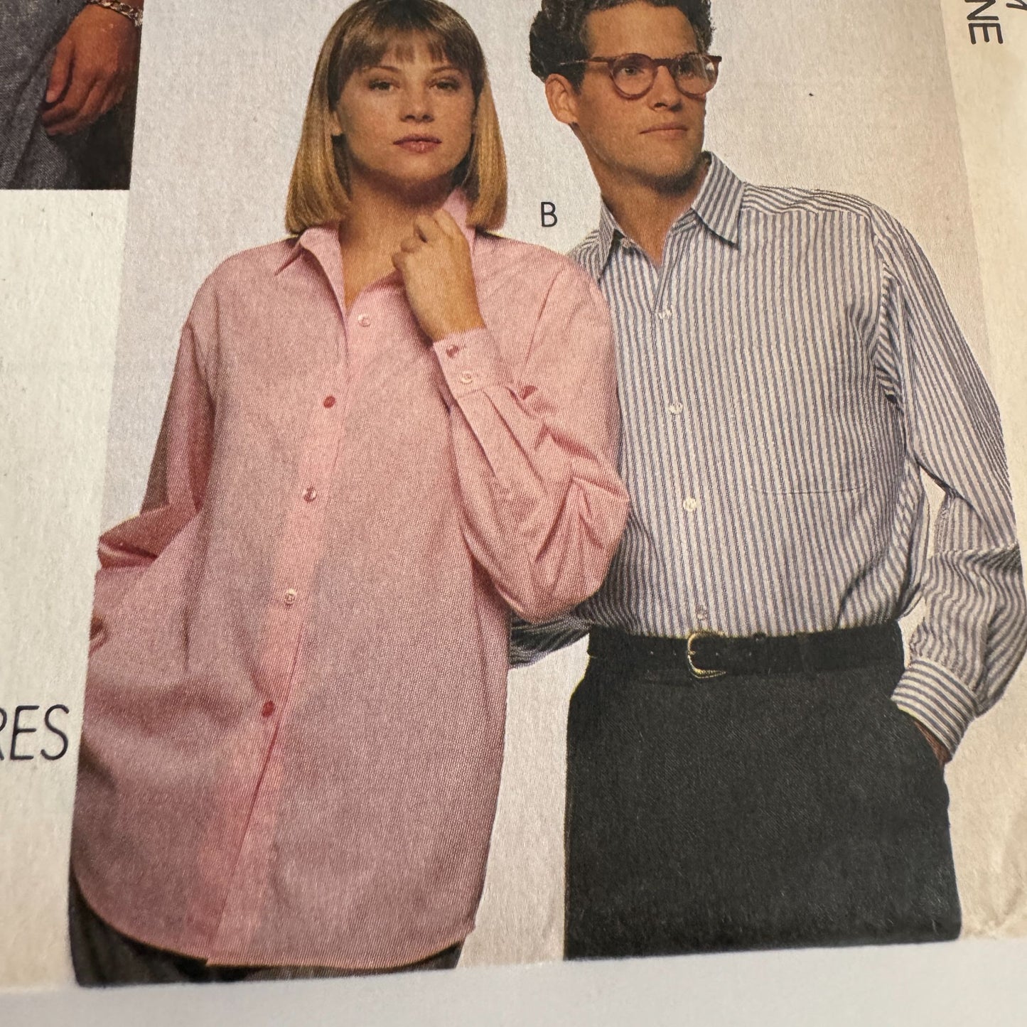 McCalls Sewing Pattern 4056 The Three Hour Shirt Mens Misses Teen Boy Bust 36-38