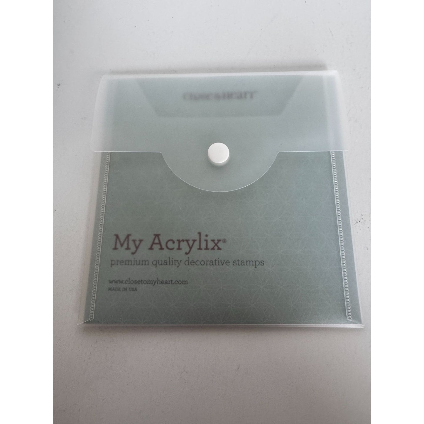 CTMH My Acrylix Acrylic Stamp Set Live Laugh For You Thank You Card Love C1636