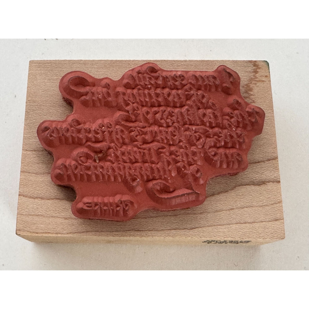 PSX Rubber Stamp Rilke Quote Holiness Truth Imagination Heart Affections F-1274