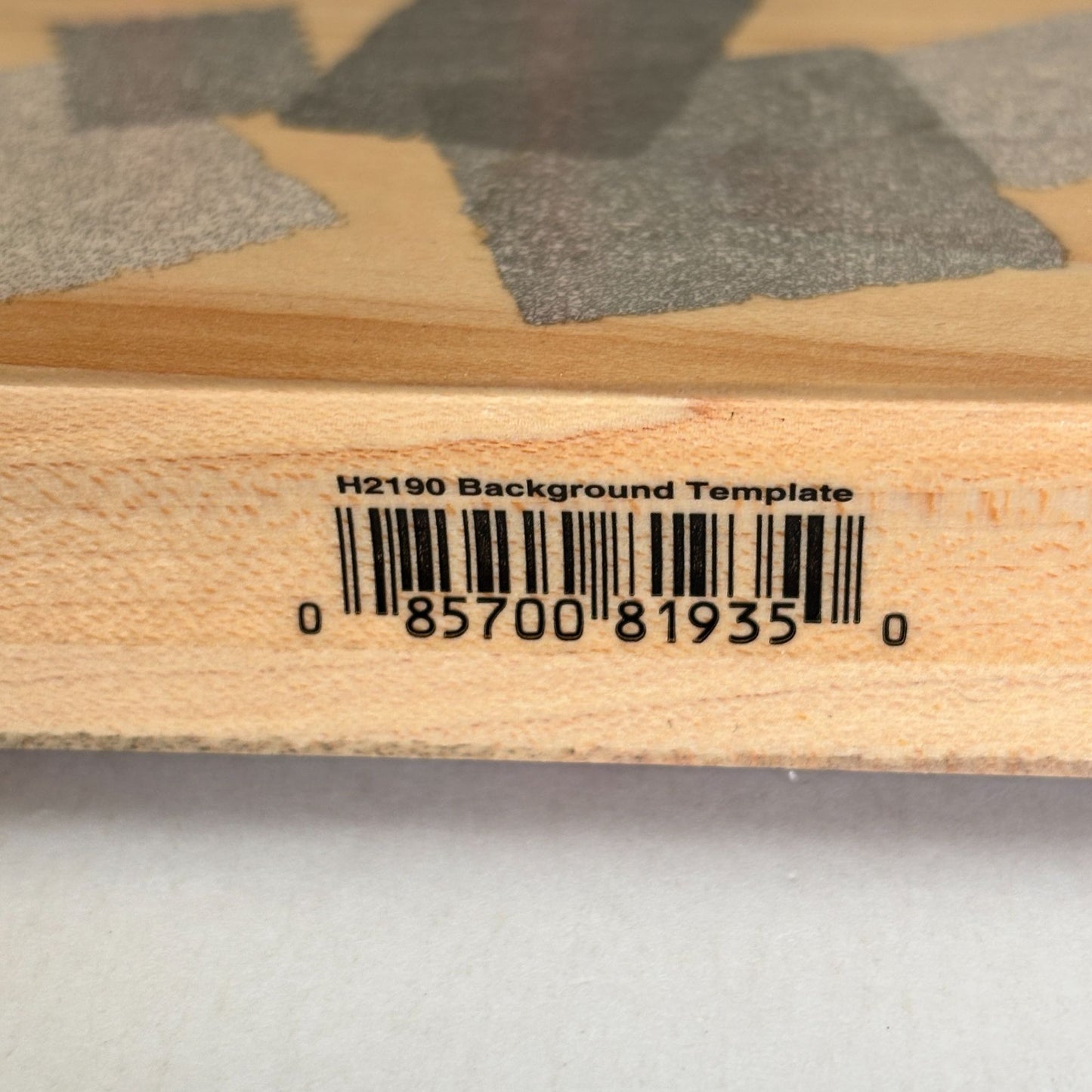 Hero Arts Rubber Stamp Background Template Abstract Texture Grunge Layering Wood Mounted H2190
