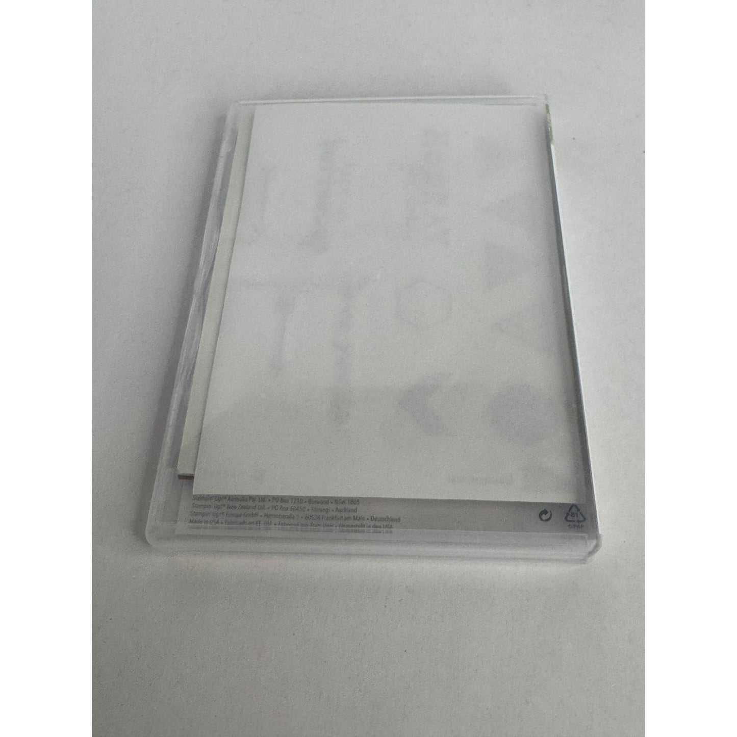 Stampin Up Clear Mount Rubber Stamp Set Geometrical Cheer Up Buttercup Arrows