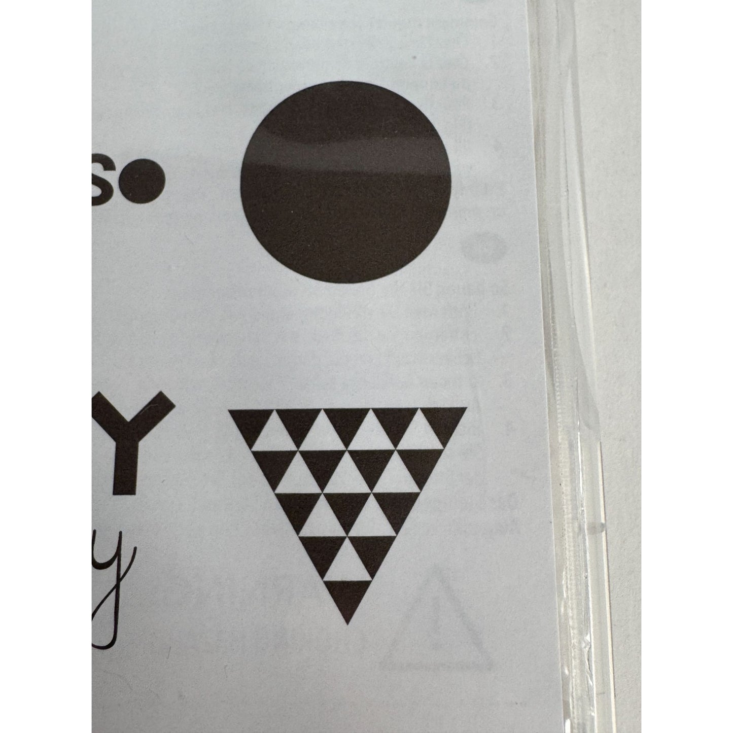 Stampin Up Clear Mount Rubber Stamp Set Geometrical Cheer Up Buttercup Arrows