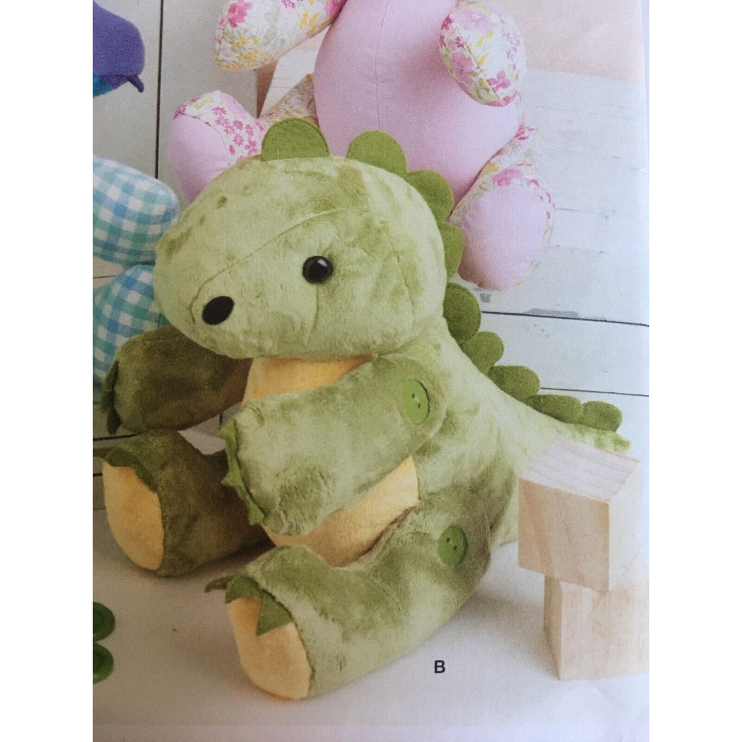 Simplicity Sewing Pattern S9441 Memory Teddy Bear Stuffed Animal Dragon Dino UC