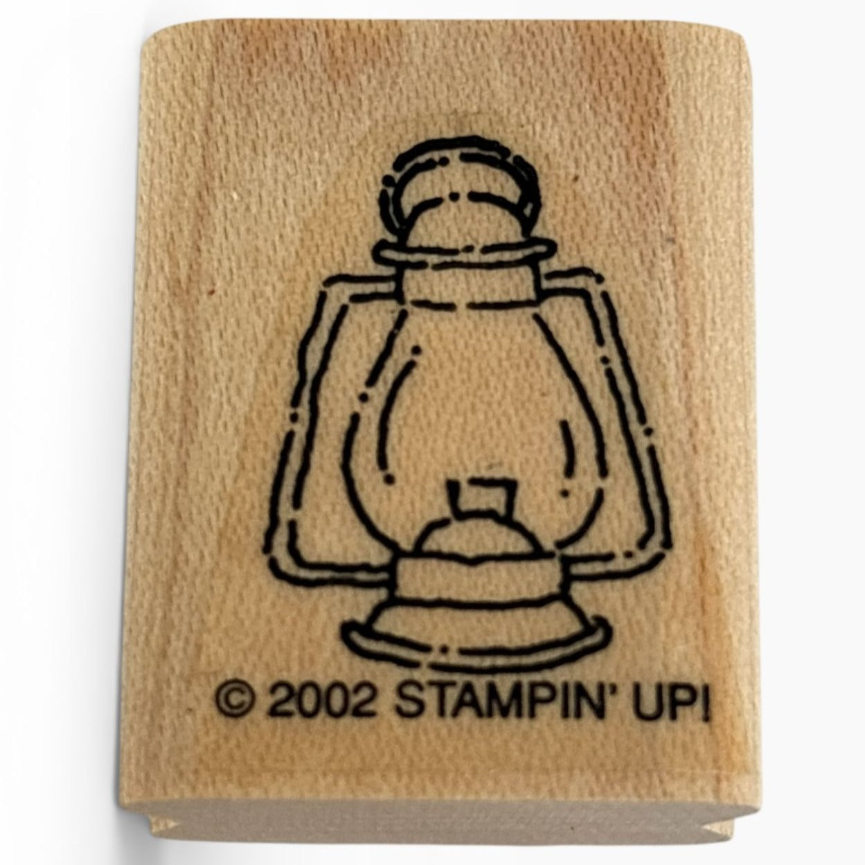 Stampin Up Rubber Stamp Railroad Lantern Old Fashioned Camping Card Making Craft