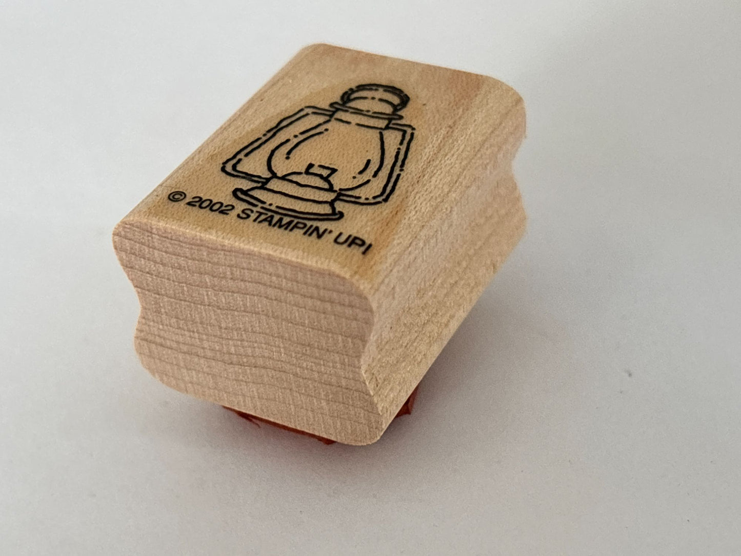Stampin Up Rubber Stamp Railroad Lantern Old Fashioned Camping Card Making Craft
