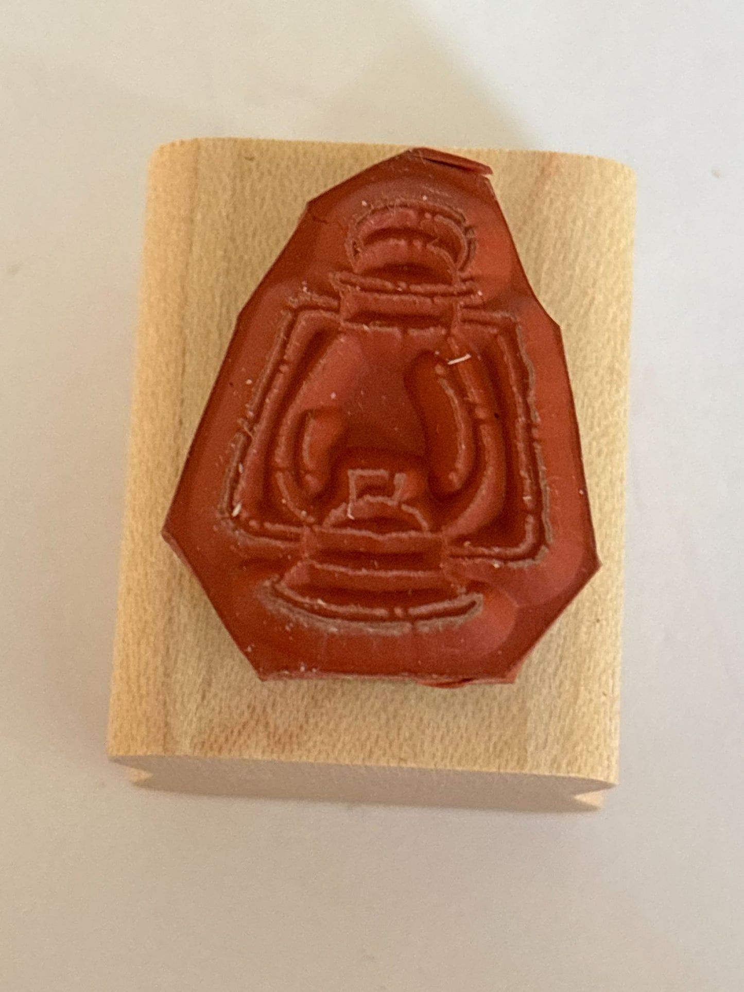 Stampin Up Rubber Stamp Railroad Lantern Old Fashioned Camping Card Making Craft
