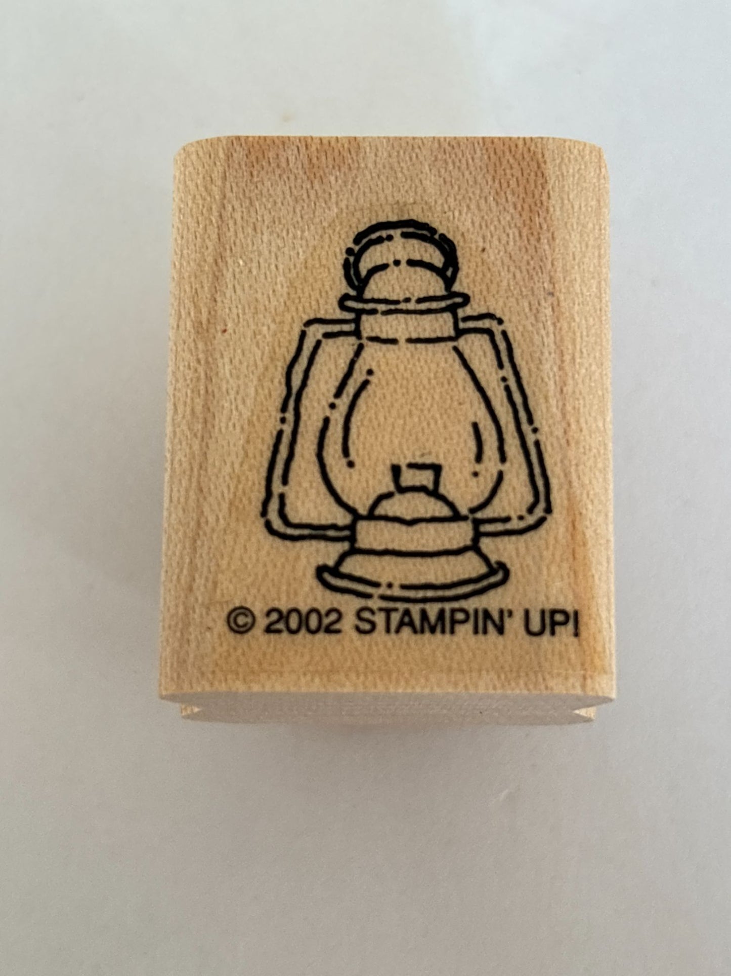 Stampin Up Rubber Stamp Railroad Lantern Old Fashioned Camping Card Making Craft