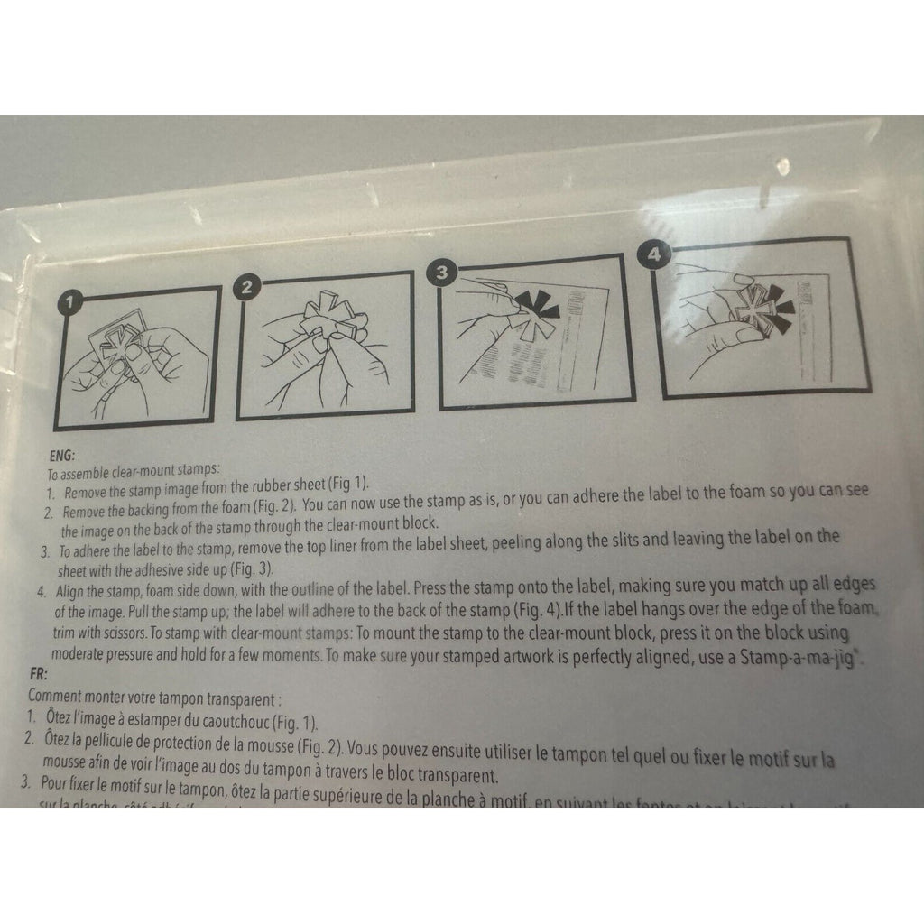 Stampin Up Clear Mount Rubber Stamp Set Christmas Merry and Type Ornaments Peace