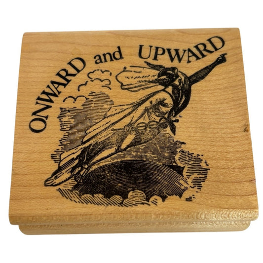 Rubber Stamps of America Onward And Upward Viking Flying Card Making Inspiration