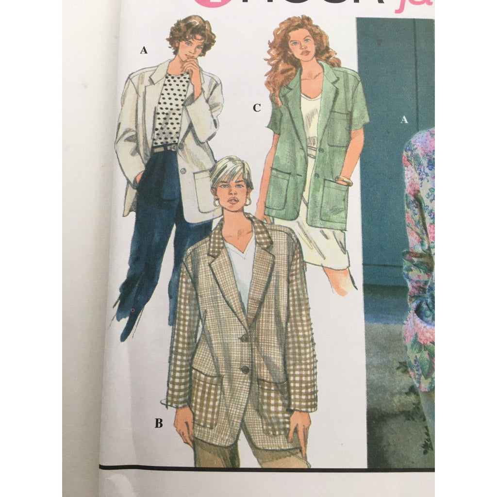 Simplicity Sewing Pattern 9443 Misses Jacket Blazer Career Casual Sz 10-16 Uncut