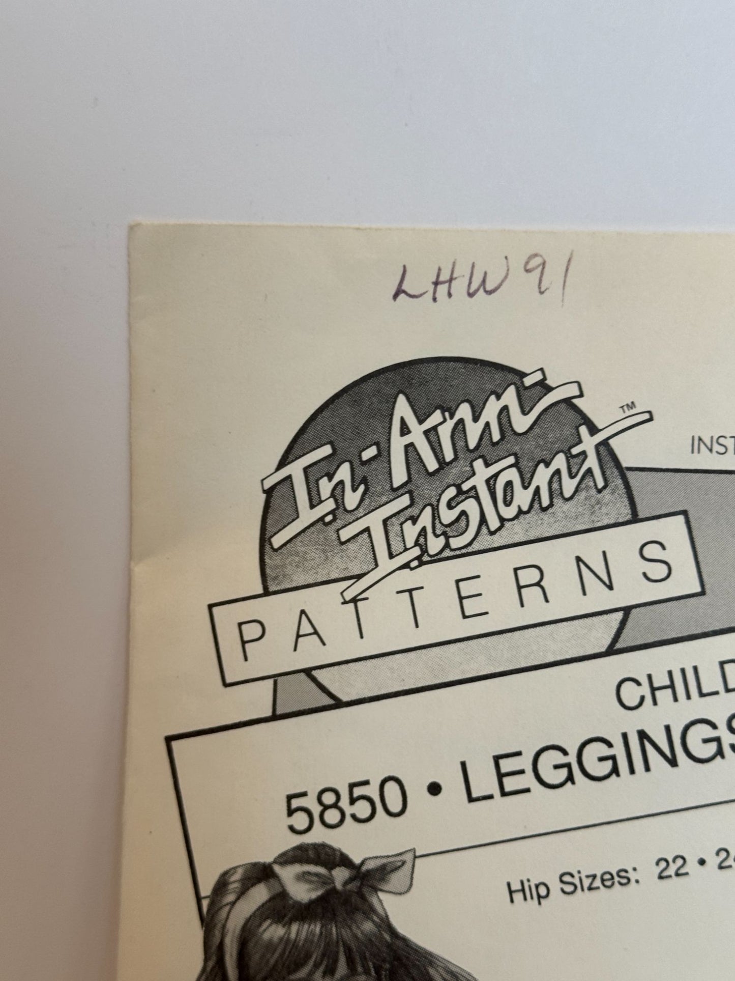 Stretch and Sew Sewing Pattern 5850 Girls Leggings and Knit Skirt Vintage 1980s