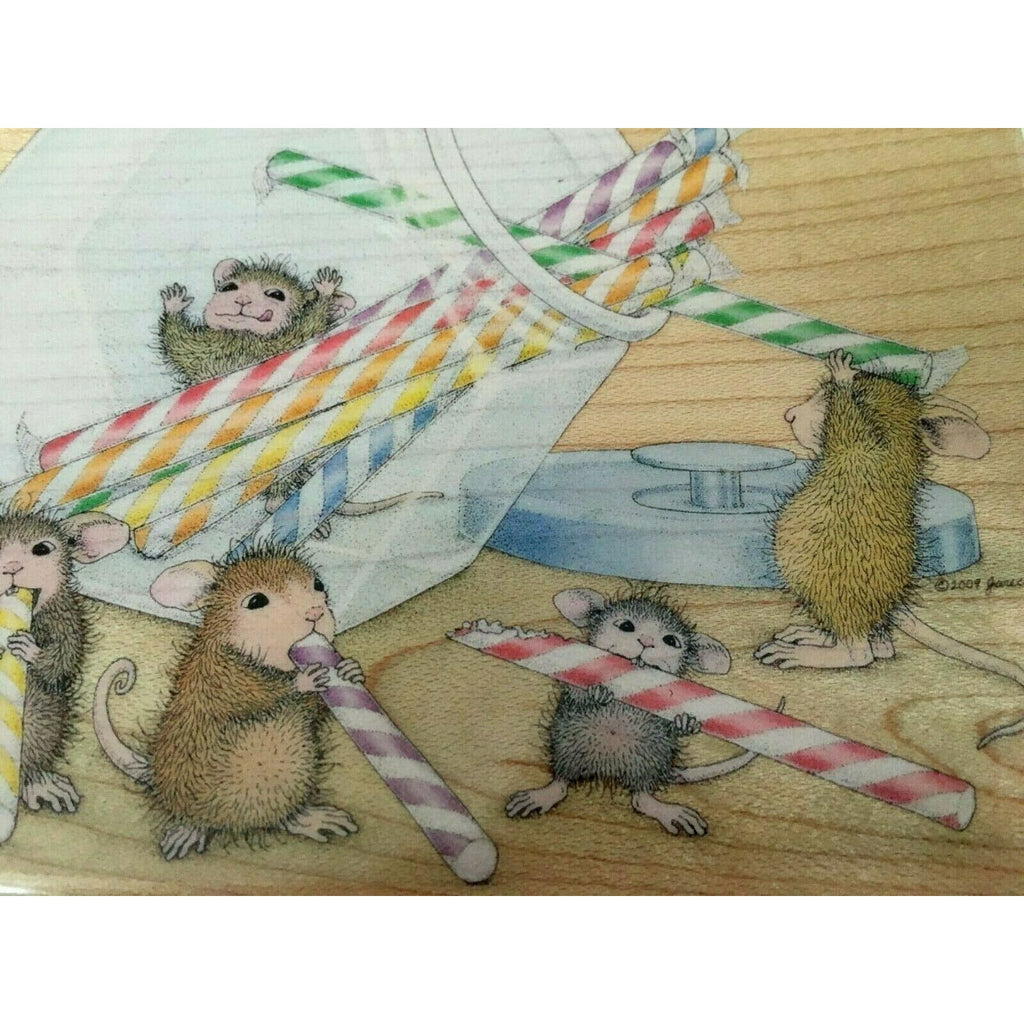 Stampabilities Rubber Stamp Want Candy Now House Mouse Rare Mudpie Muzzy Monica
