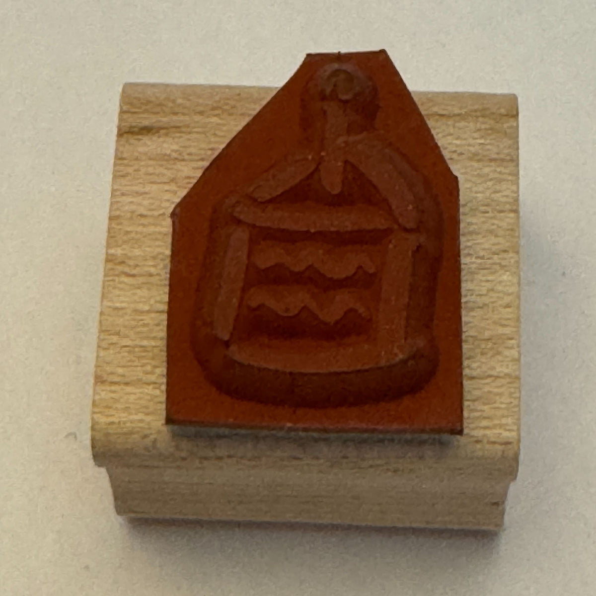 Stampin Up Rubber Stamp Mini Birthday Cake Slice with Candle Card Making Small