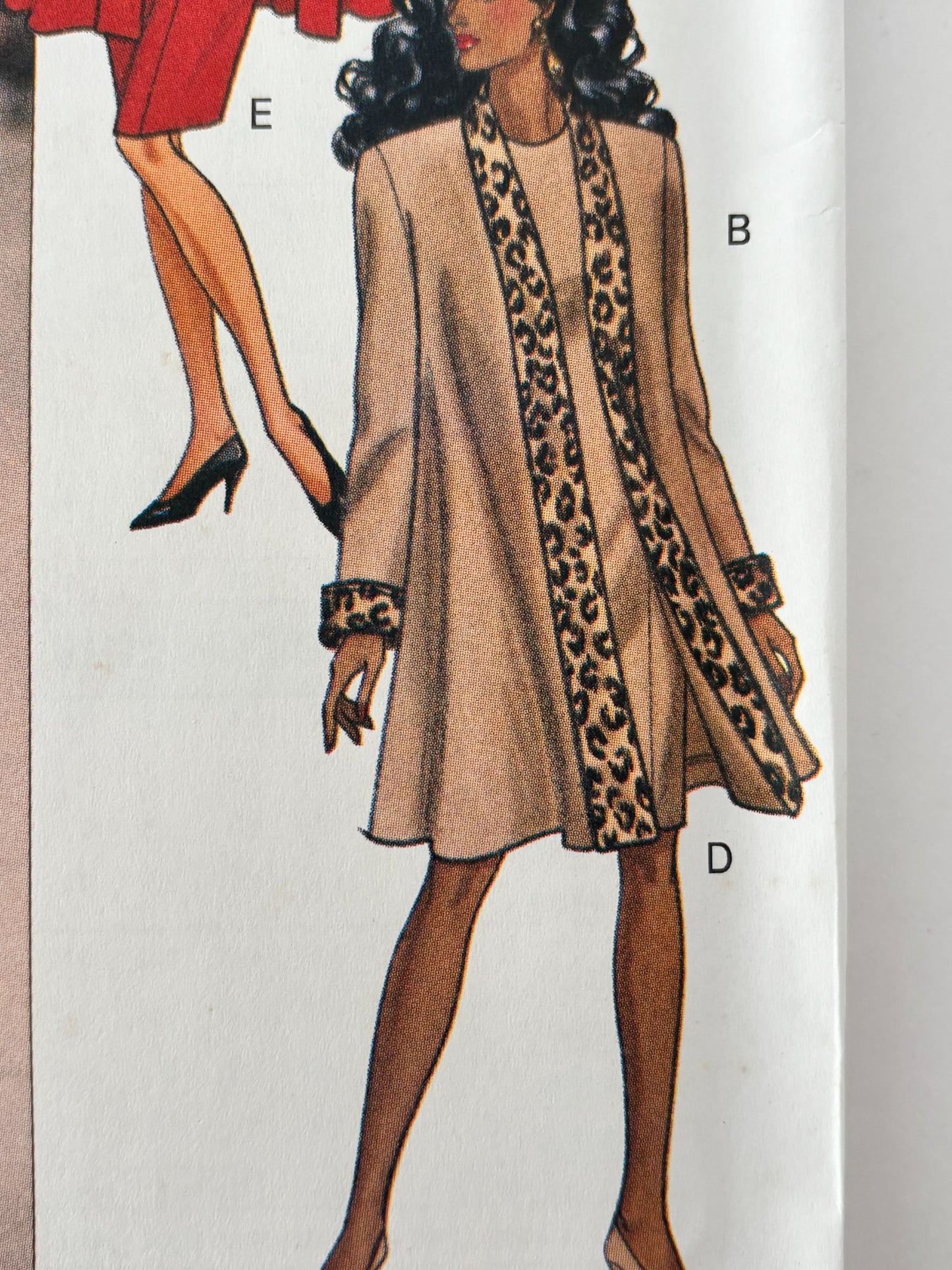 Butterick Sewing Pattern 6398 Coat Suit Dress Flare 90s Vintage 12 14 16 UC