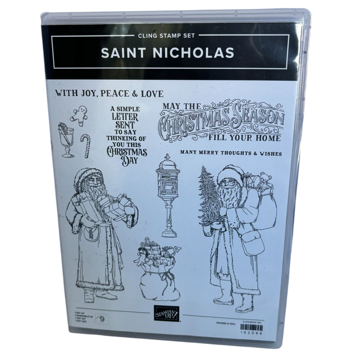 Stampin Up Cling Stamp Set and Dies Saint Nicholas Santa Christmas Card Making Gingerbread Man