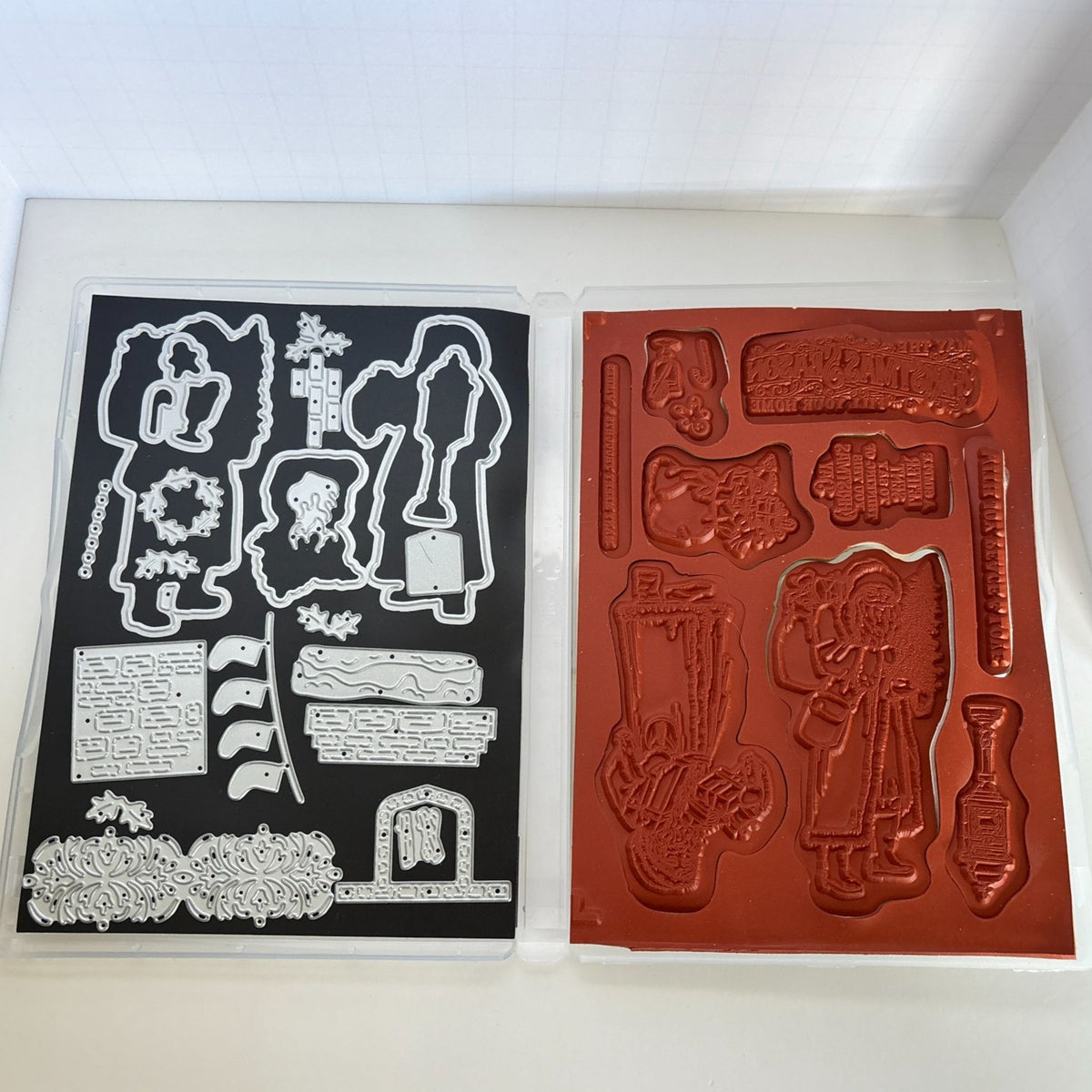 Stampin Up Cling Stamp Set and Dies Saint Nicholas Santa Christmas Card Making Gingerbread Man