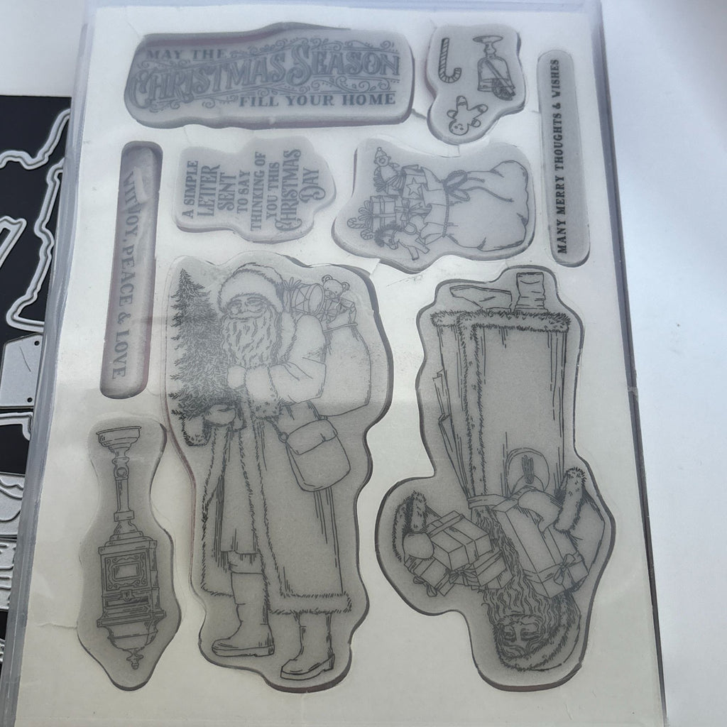 Stampin Up Cling Stamp Set and Dies Saint Nicholas Santa Christmas Card Making Gingerbread Man