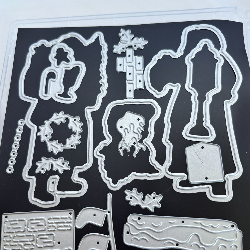Stampin Up Cling Stamp Set and Dies Saint Nicholas Santa Christmas Card Making Gingerbread Man