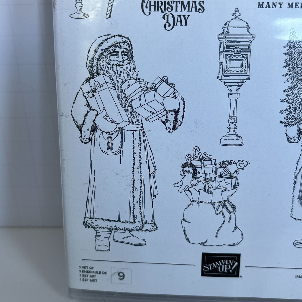 Stampin Up Cling Stamp Set and Dies Saint Nicholas Santa Christmas Card Making Gingerbread Man