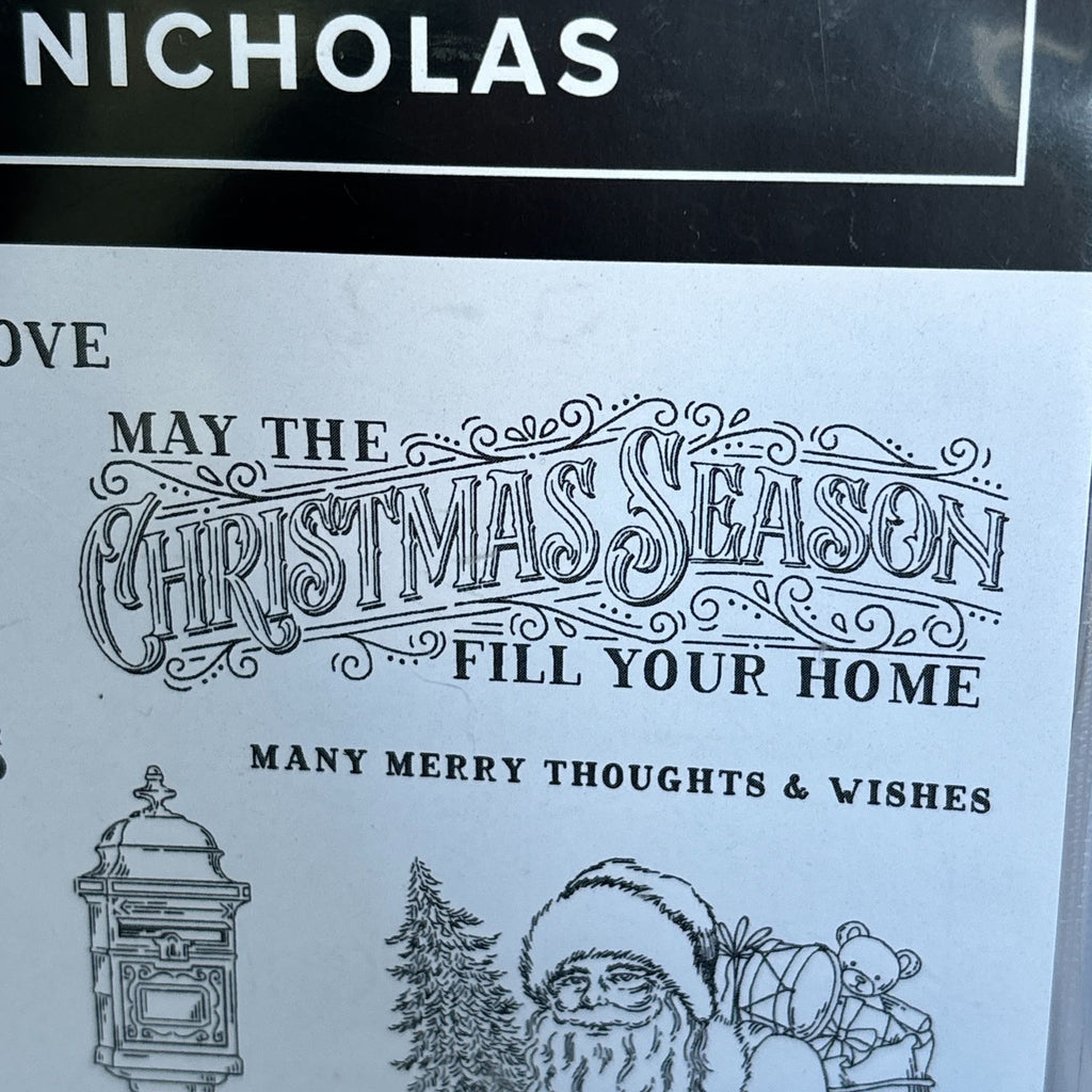 Stampin Up Cling Stamp Set and Dies Saint Nicholas Santa Christmas Card Making Gingerbread Man