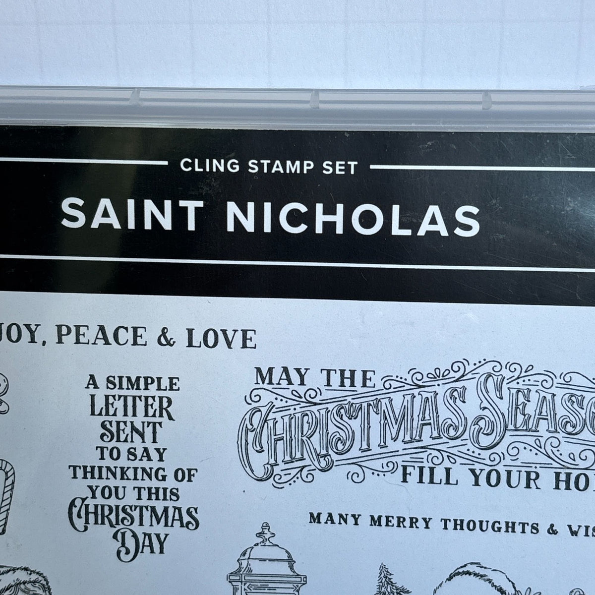Stampin Up Cling Stamp Set and Dies Saint Nicholas Santa Christmas Card Making Gingerbread Man