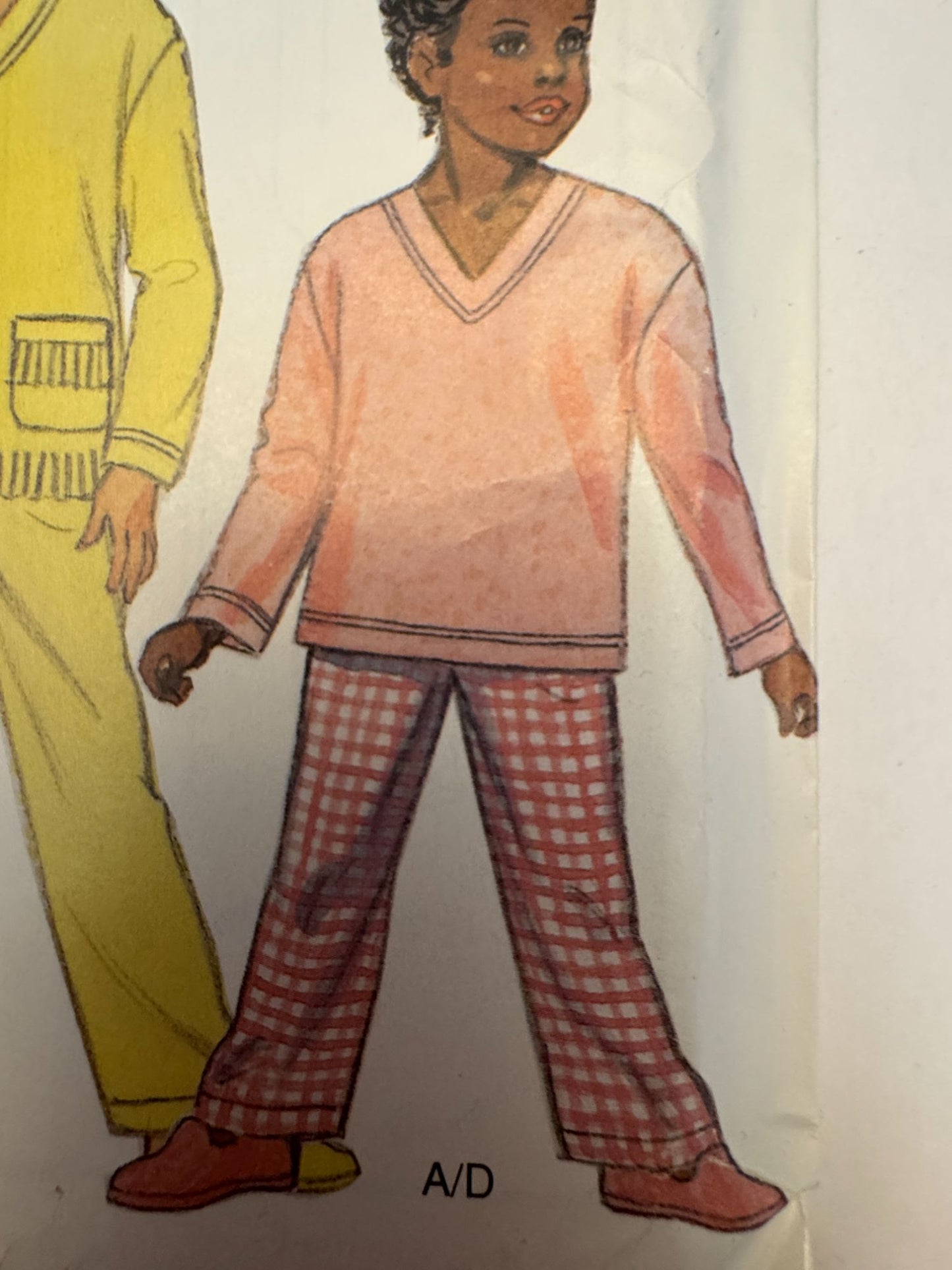 Simplicity New Look Sewing Pattern 6131 Kids Pajamas Pajama Pants Shirt 3-8 UC