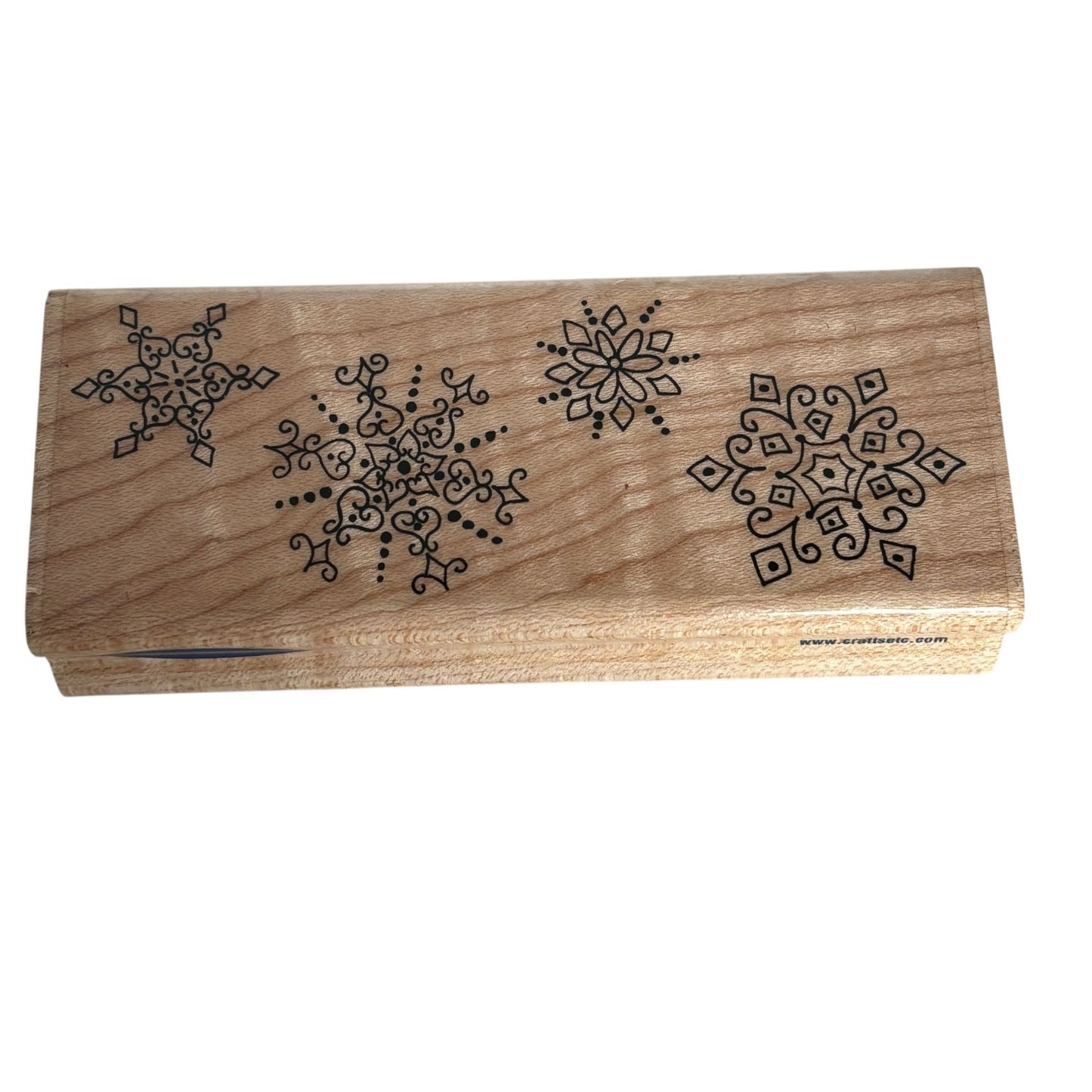 Stampabilities Rubber Stamp Winter Snowflakes Border Christmas Card Making Snow
