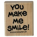 Stampin Up Rubber Stamp You Make Me Smile Card Making Words Sentiment Friendship