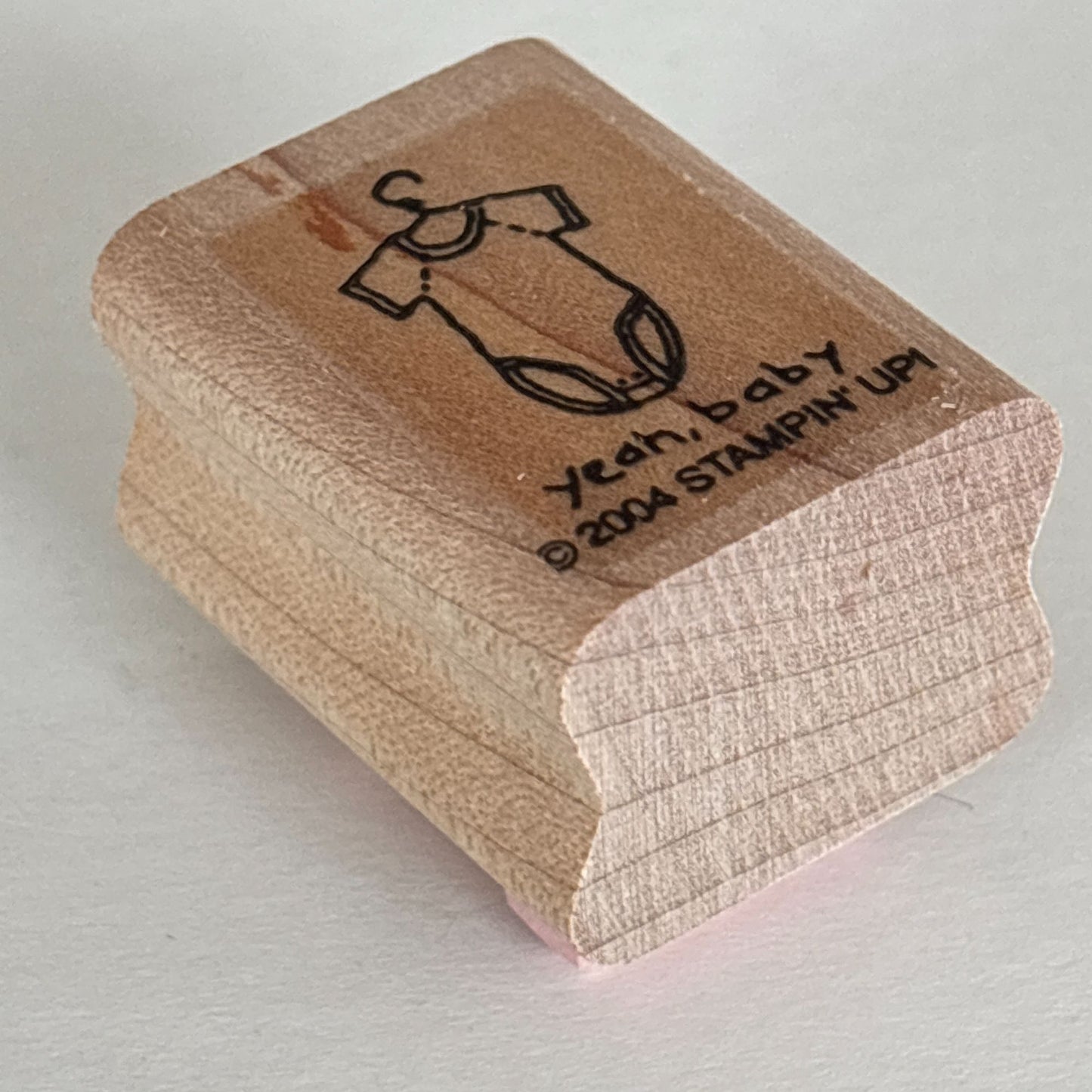 Stampin Up Rubber Stamp Yeah Baby Shower Invitation Cardmaking Romper Mini Small