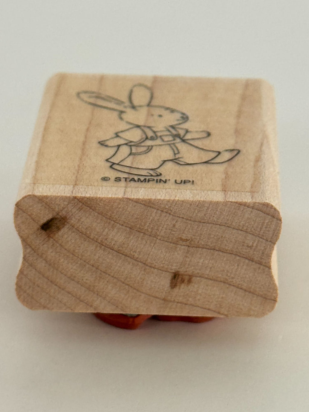 Stampin Up Rubber Stamp Woodland Bunny Rabbit Overalls Easter Woodland Creature