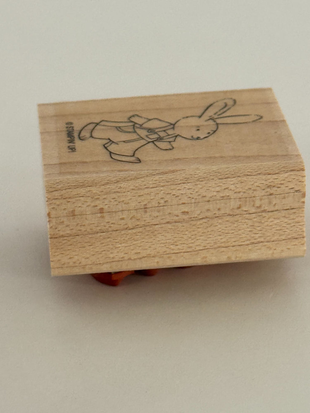 Stampin Up Rubber Stamp Woodland Bunny Rabbit Overalls Easter Woodland Creature