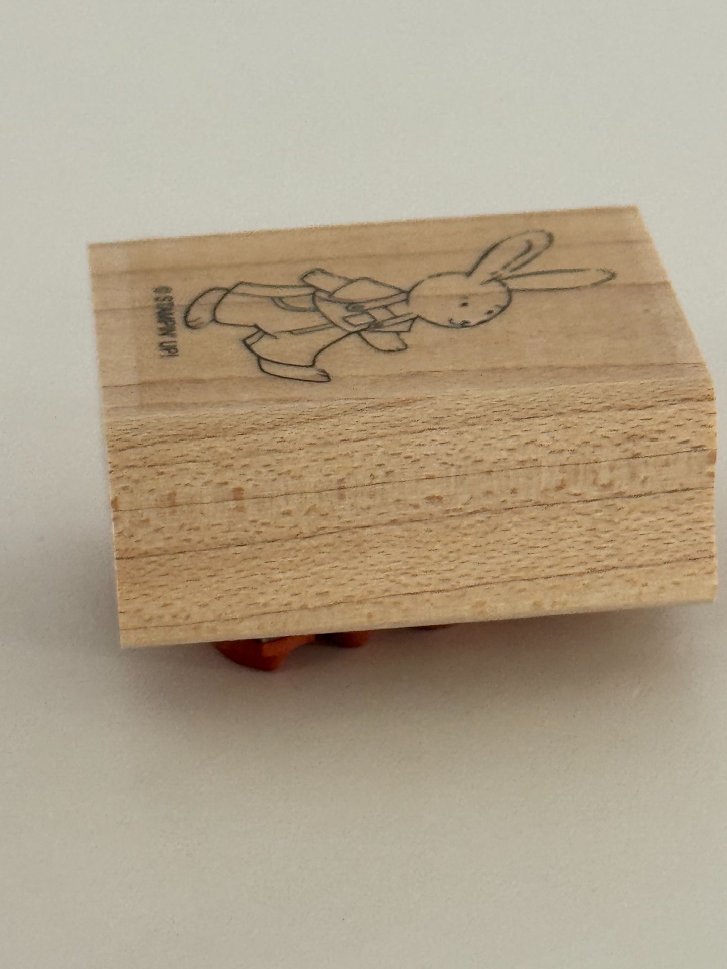 Stampin Up Rubber Stamp Woodland Bunny Rabbit Overalls Easter Woodland Creature