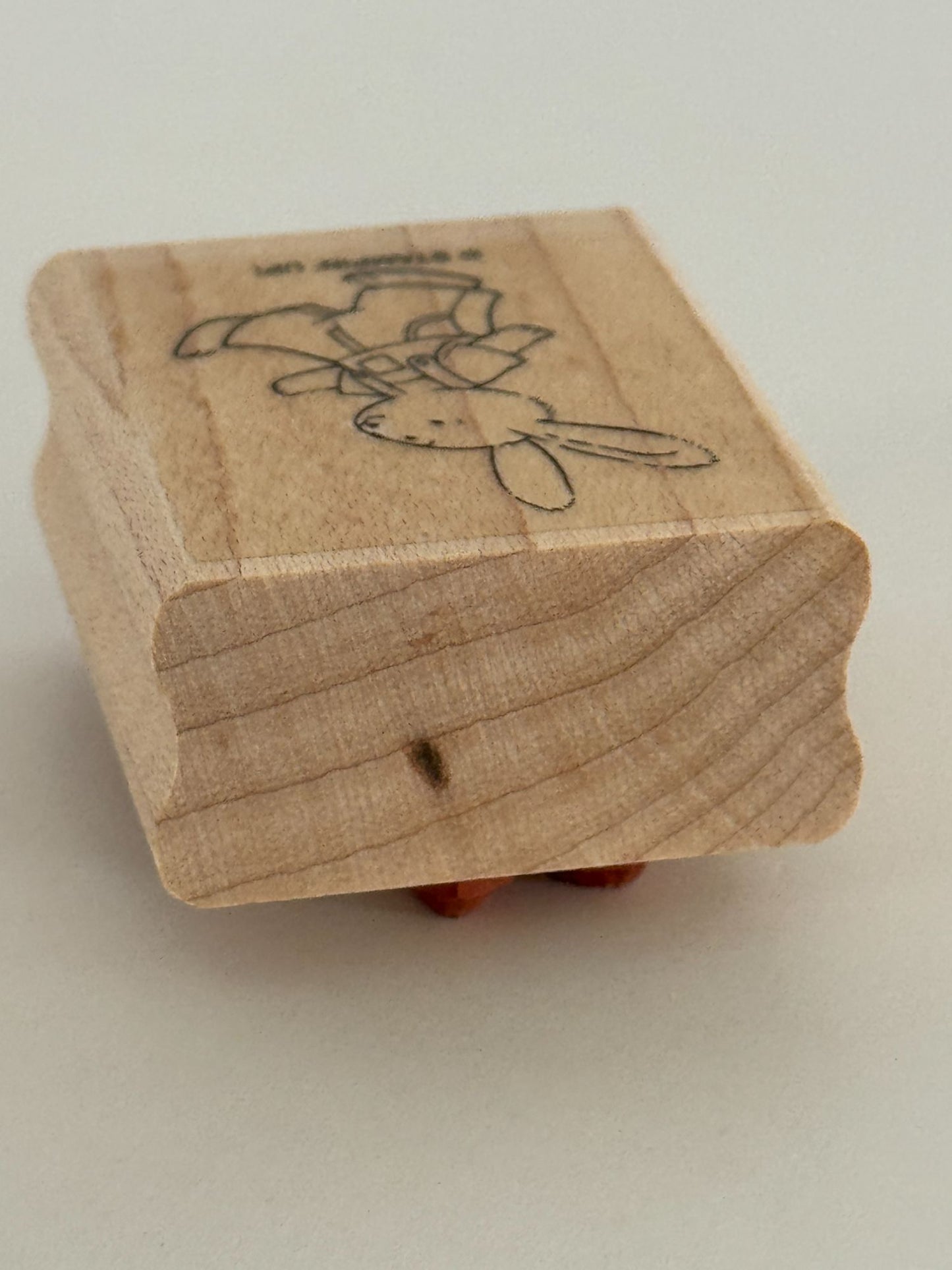 Stampin Up Rubber Stamp Woodland Bunny Rabbit Overalls Easter Woodland Creature